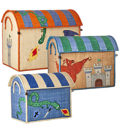 Rice Opbevaringskurve - Raffia - 3 stk. - 52/45/37 cm - Dragon Rice Opbevaringskurve - Raffia - 3 stk. - 52/45/37 cm - Dragon