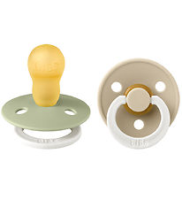 BIBS Colour Natsutter - Str. 3 - 2-pak - Rund - Sage Glow/Vanill BIBS Colour Natsutter - Str. 3 - 2-pak - Rund - Sage Glow/Vanill