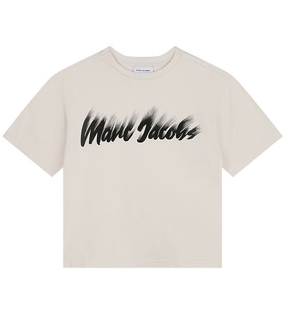 Little Marc Jacobs T-shirt - Sand m. Sort Little Marc Jacobs T-shirt - Sand m. Sort
