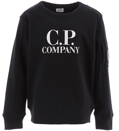 C.P. Company Sweatshirt - Sort m. Hvid C.P. Company Sweatshirt - Sort m. Hvid
