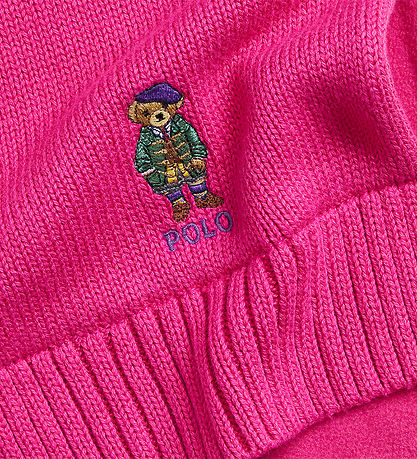 Polo Ralph Lauren Halstørklæde m. Fleece - Strik - Pink