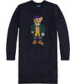 Polo Ralph Lauren Kjole - Strik - Navy m. Bamse Polo Ralph Lauren Kjole - Strik - Navy m. Bamse