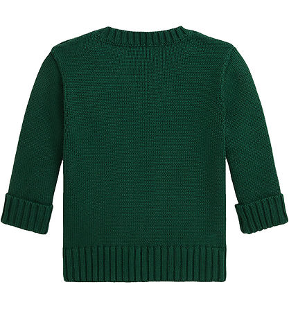 Polo Ralph Lauren Bluse - Strik - Grøn m. Hund