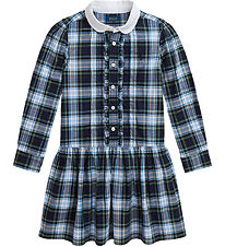 Polo Ralph Lauren Kjole - Navy/Grønternet m. Hvid Polo Ralph Lauren Kjole - Navy/Grønternet m. Hvid