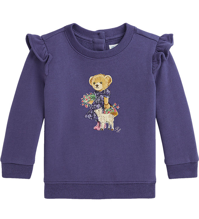 Polo Ralph Lauren Sweatshirt - Lilla m. Bamse