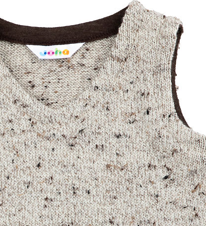 Joha Vest - Strik - Uld - Beige Joha Vest - Strik - Uld - Beige