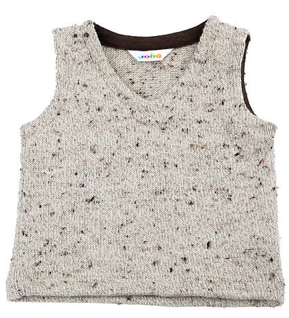 Joha Vest - Strik - Uld - Beige Joha Vest - Strik - Uld - Beige