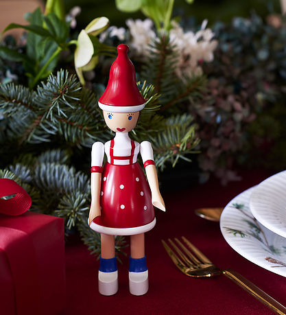 Kay Bojesen Træfigur - Jule Lise - 17,5 cm - Rød/Blå/Hvid Kay Bojesen Træfigur - Jule Lise - 17,5 cm - Rød/Blå/Hvid