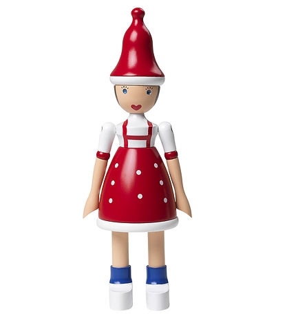 Kay Bojesen Træfigur - Jule Lise - 17,5 cm - Rød/Blå/Hvid Kay Bojesen Træfigur - Jule Lise - 17,5 cm - Rød/Blå/Hvid
