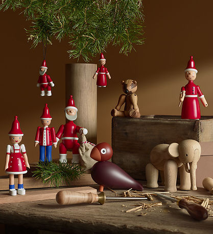 Kay Bojesen træfigur - Jule Ole 17,5 cm - Rød/Blå/Hvid Kay Bojesen træfigur - Jule Ole 17,5 cm - Rød/Blå/Hvid