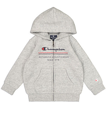 Champion Sweatsæt - Full Zip - New Oxford Grey Melange Champion Sweatsæt - Full Zip - New Oxford Grey Melange