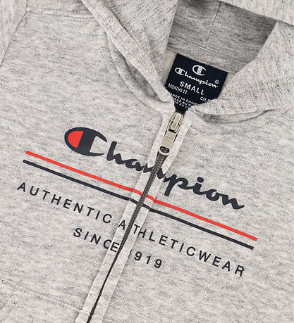 Champion Sweatsæt - Full Zip - New Oxford Grey Melange Champion Sweatsæt - Full Zip - New Oxford Grey Melange