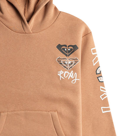 Roxy Hættetrøje - Surf Feeling Brushed - Camel Roxy Hættetrøje - Surf Feeling Brushed - Camel