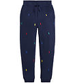 Polo Ralph Lauren Sweatpants - Navy m. Logoer Polo Ralph Lauren Sweatpants - Navy m. Logoer