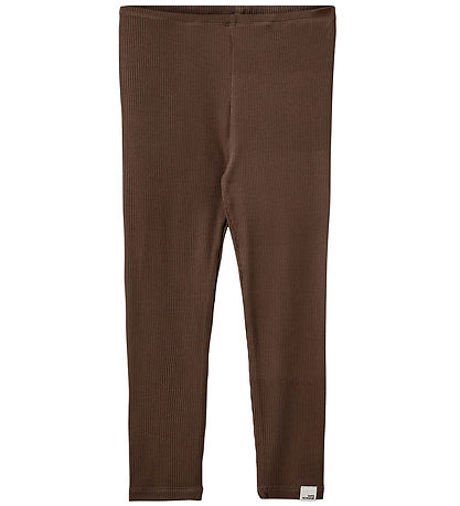 Sofie Schnoor Leggings - Rib - Chocolate Brown Sofie Schnoor Leggings - Rib - Chocolate Brown