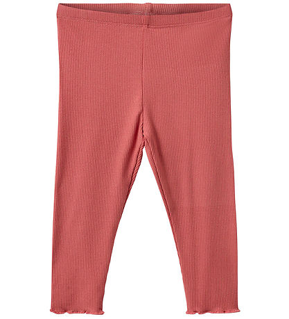 Sofie Schnoor Leggings - Rib - Coral Pink Sofie Schnoor Leggings - Rib - Coral Pink