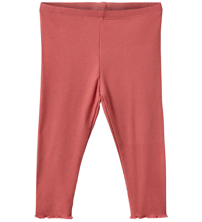 Sofie Schnoor Rib Leggings - Coral Pink