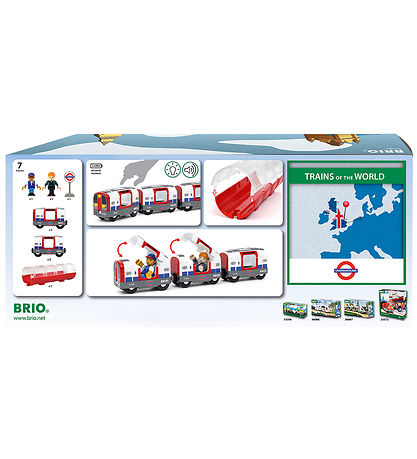 BRIO World London Undergrundstog - Batterridrevet - 36085 BRIO World London Undergrundstog - Batterridrevet - 36085