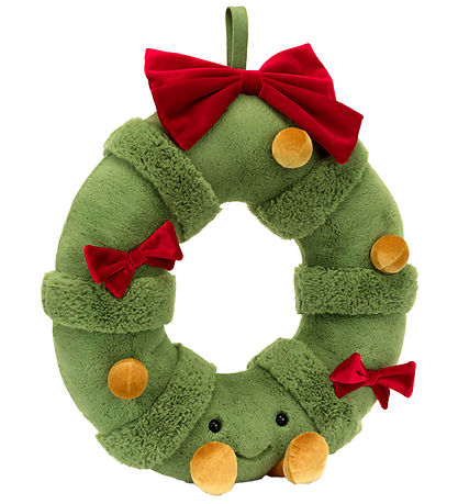 Jellycat Bamse - 37x44 cm - Decorated Christmas Wreath Jellycat Bamse - 37x44 cm - Decorated Christmas Wreath