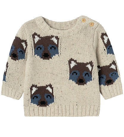 Name It Bluse - Strik - NbmOballe - Summer Sand Name It Bluse - Strik - NbmOballe - Summer Sand