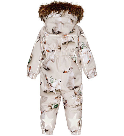 Molo Flyverdragt - Pyxis Fur - Winter Rabbits Molo Flyverdragt - Pyxis Fur - Winter Rabbits