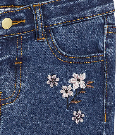 Hust and Claire Jeans - Joanna - Denim m. Blomster