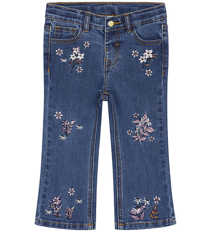 Hust and Claire Jeans - Joanna - Denim m. Blomster