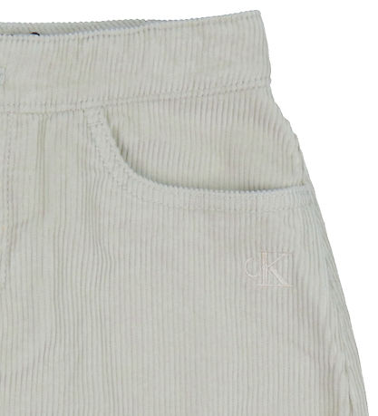 Calvin Klein Nederdel - Fløjl - Corduroy - Pelican Calvin Klein Nederdel - Fløjl - Corduroy - Pelican