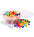 Playbox Perler - Transparente Blandet Perler - 180 Stk Playbox Perler - Transparente Blandet Perler - 180 Stk