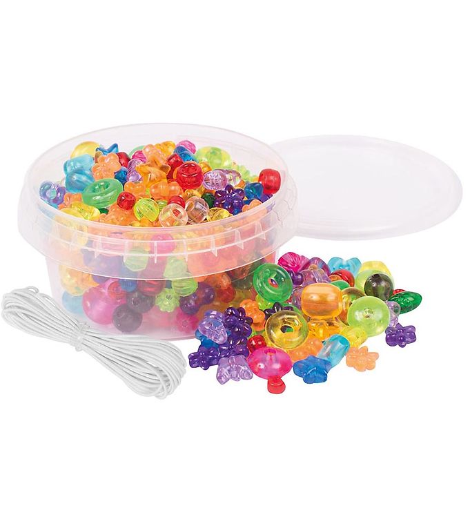 Playbox Perler - Transparente Blandet Perler - 180 Stk