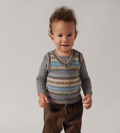 MarMar Vest - Uld/Bomuld - Taj B - Fair Isle