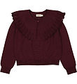 MarMar Bluse - Uld - Thulla - Deep Mulberry m. Krave MarMar Bluse - Uld - Thulla - Deep Mulberry m. Krave