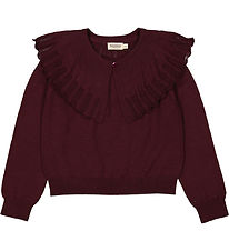 MarMar Bluse - Uld - Thulla - Deep Mulberry m. Krave MarMar Bluse - Uld - Thulla - Deep Mulberry m. Krave