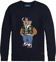 Polo Ralph Lauren Bluse - Strik - Navy Polo Ralph Lauren Bluse - Strik - Navy