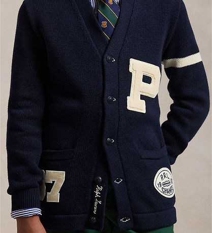 Polo Ralph Lauren Cardigan - Strik - Navy Polo Ralph Lauren Cardigan - Strik - Navy