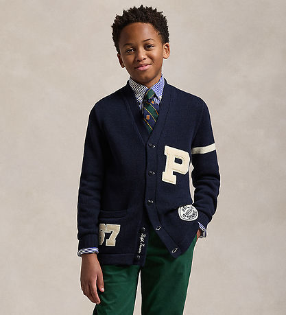 Polo Ralph Lauren Cardigan - Strik - Navy Polo Ralph Lauren Cardigan - Strik - Navy