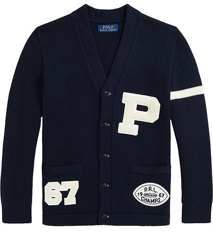 Polo Ralph Lauren Cardigan - Strik - Navy Polo Ralph Lauren Cardigan - Strik - Navy