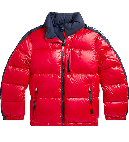 Polo Ralph Lauren Dunjakke - Rød m. Sort Polo Ralph Lauren Dunjakke - Rød m. Sort