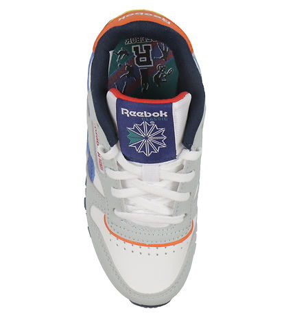 Reebok Sko - Classic Leather - Running - Moon/Navy/Rød