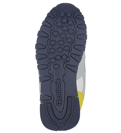 Reebok Sko - Classic Leather - Running - Moon/Navy/Rød