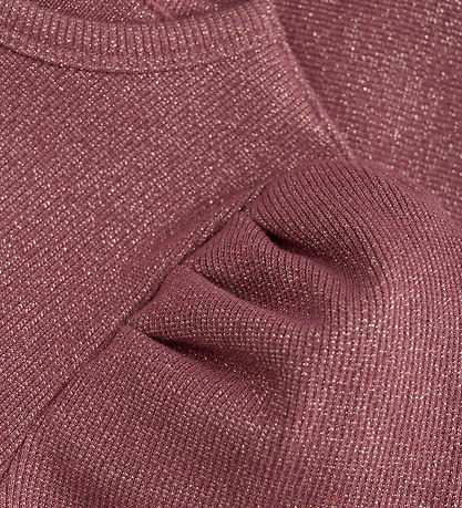 Minymo Bluse - Rib - Glitter - Deco Rose