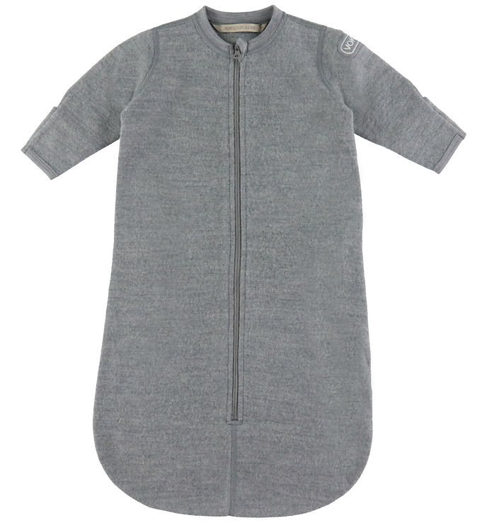 Voksi Sovepose m. Ærmer - Uld - Gråmeleret