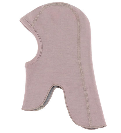 Voksi Elefanthue - Uld - 2-lags - Vendbar - Soft Grape/Gråmelere Voksi Elefanthue - Uld - 2-lags - Vendbar - Soft Grape/Gråmelere