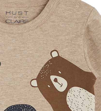 Hust and Claire Body l/æ - Buster - Beige Melange m. Dyr Hust and Claire Body l/æ - Buster - Beige Melange m. Dyr