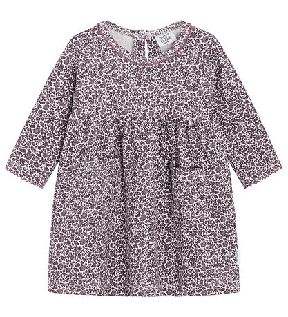 Hust and Claire Kjole - Vaflet - Dilay - Gray Lilac m. Blomster Hust and Claire Kjole - Vaflet - Dilay - Gray Lilac m. Blomster