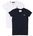 Emporio Armani T-shirts - 2-pak - Hvid/Navy Emporio Armani T-shirts - 2-pak - Hvid/Navy