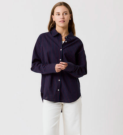 LMTD Skjorte - NlfHelle - Navy Blazer/Salsa LMTD Skjorte - NlfHelle - Navy Blazer/Salsa
