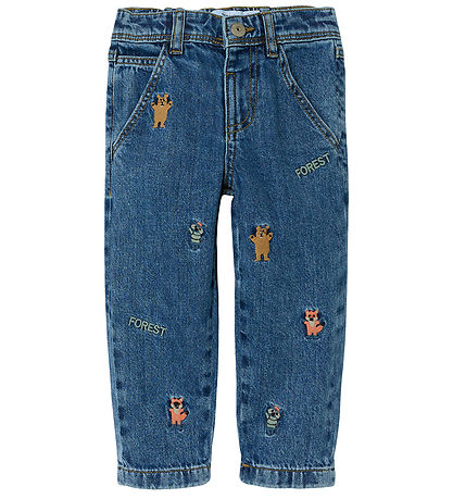 Name It Jeans - NmmSilas - Dark Blue Denim m. Broderi Name It Jeans - NmmSilas - Dark Blue Denim m. Broderi