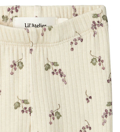 Lil' Atelier Leggings - NbfGio - Birch/Berries Lil' Atelier Leggings - NbfGio - Birch/Berries