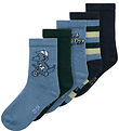 Name It Strømper - 5-pak - NmmVang - Coronet Blue
